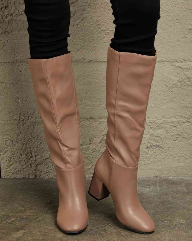 East Lion Corp Block Heel Knee High Boots