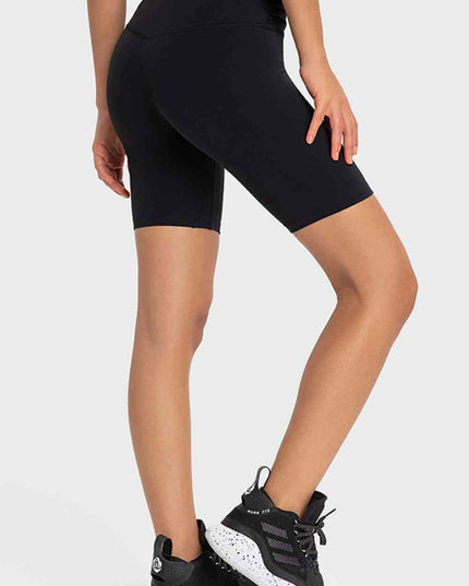 V-Waist Biker Shorts