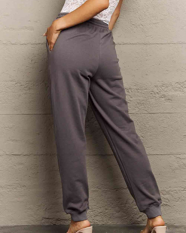 Simply Love Simply Love Full Size Drawstring Heart Graphic Long Sweatpants