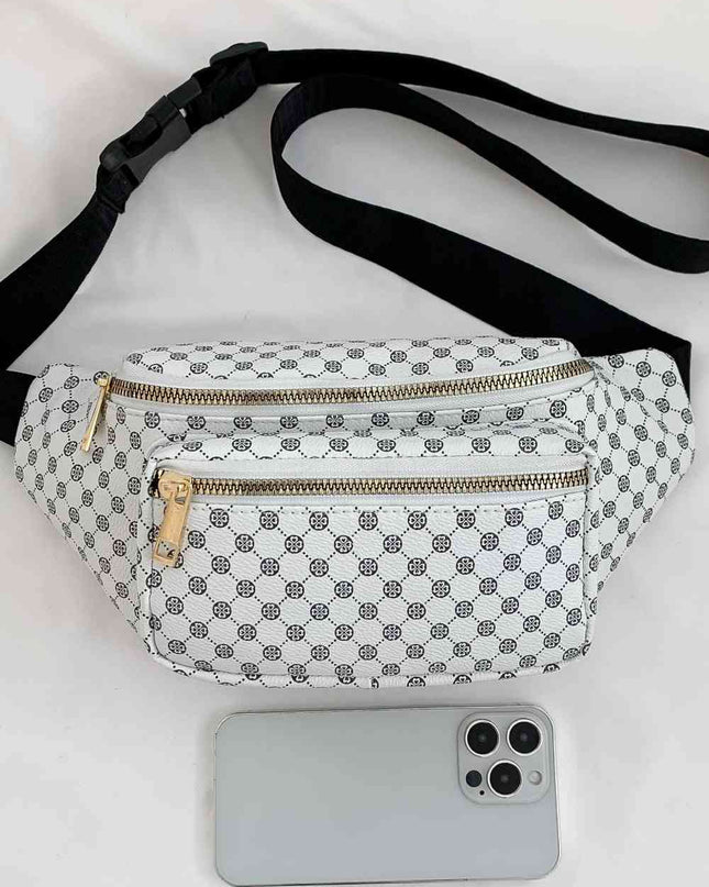 Printed PU Leather Sling Bag