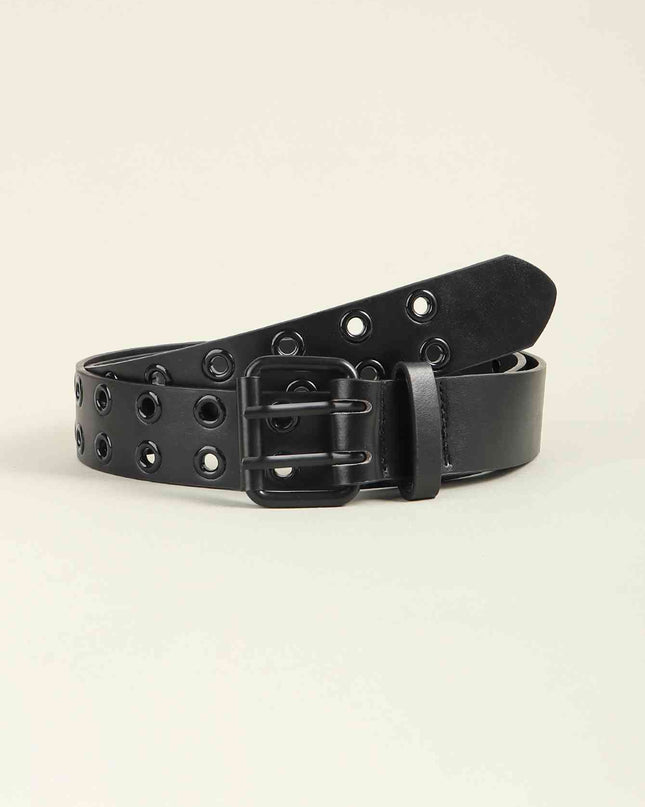 Grommet PU Leather Belt