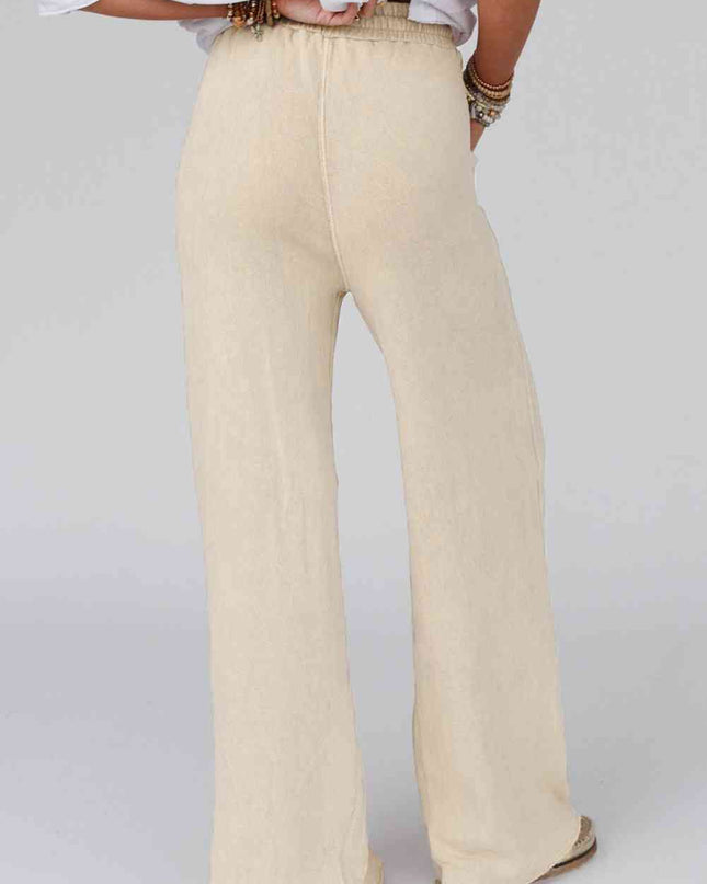 Wide Leg Pocketed Pants