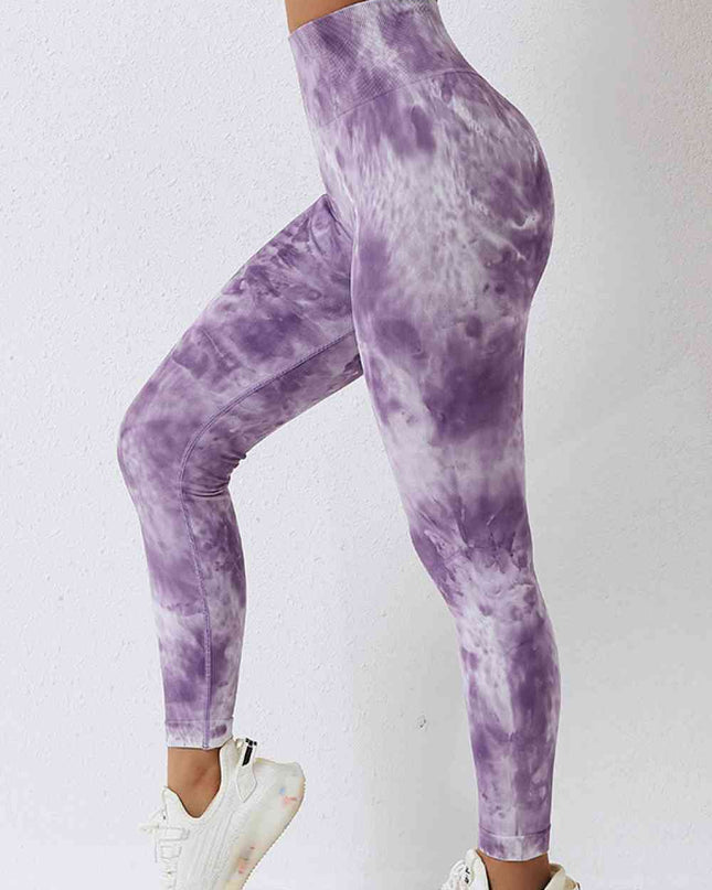 High Waist Tie-Dye Long Sports Pants