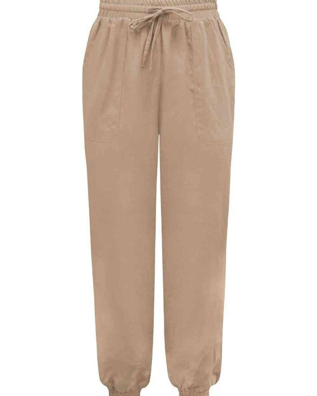 Tied Long Joggers with Pockets
