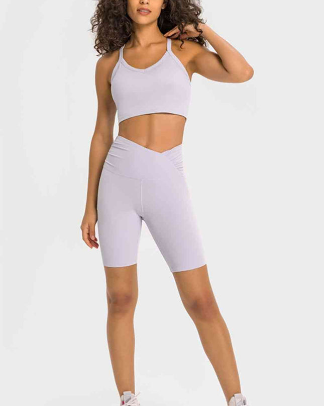 V-Waist Biker Shorts