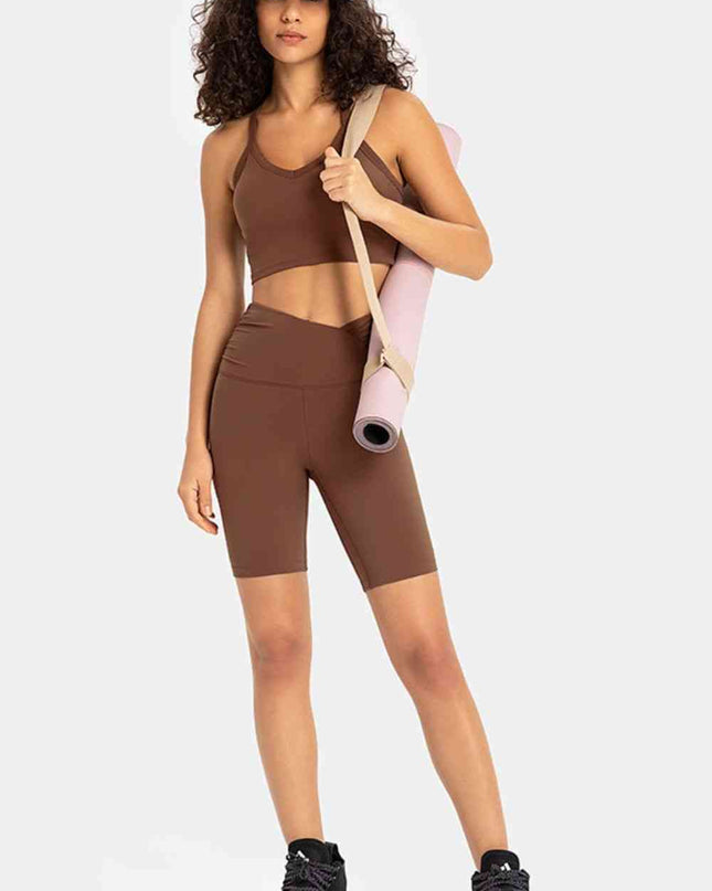 V-Waist Biker Shorts