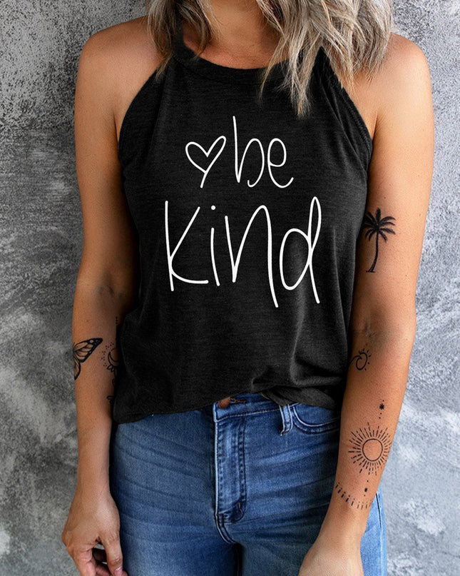 BE KIND Graphic Round Neck Tank