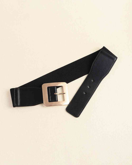 Alloy Buckle PU Leather Belt