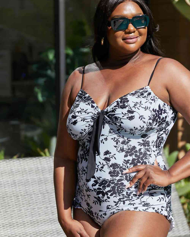 Marina West Swim Côte d'Azur Ruffle Trim One-Piece Swimsuit