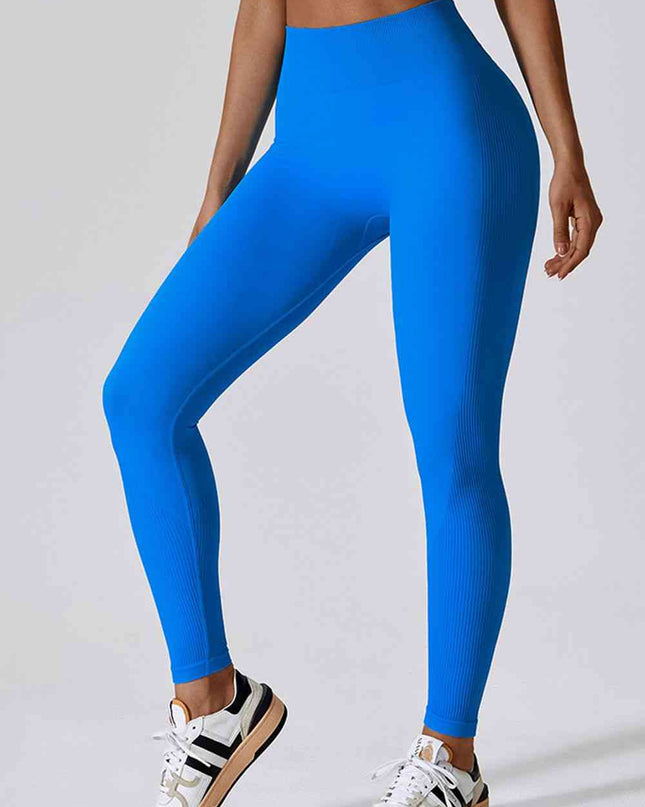 Wide Waistband Slim Fit Long Sports Leggings