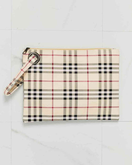 Carry Your Love Plaid Wristlet