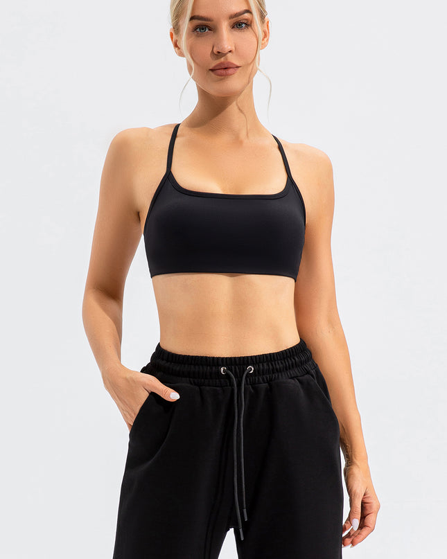 Crisscross Spaghetti Strap Active Cami
