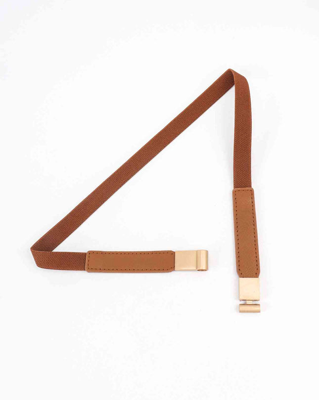 PU Elastic Skinny Belt