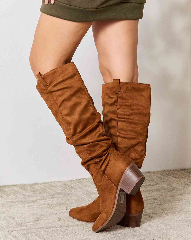 East Lion Corp Block Heel Knee High Boots