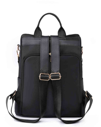 Zipper Pocket Beaded Backpack
