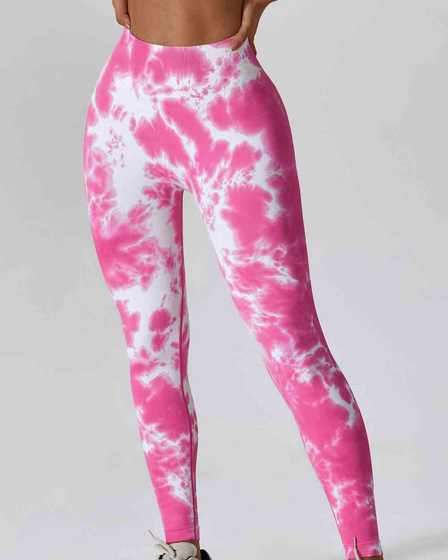 High Waist Tie-Dye Long Sports Pants