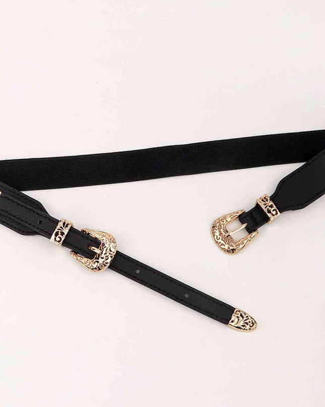 Double Buckle Elastic Belt