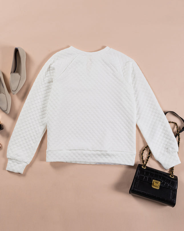 Notched Long Sleeve T-Shirt