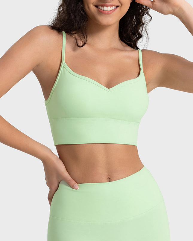 Spaghetti Strap Sport Bra