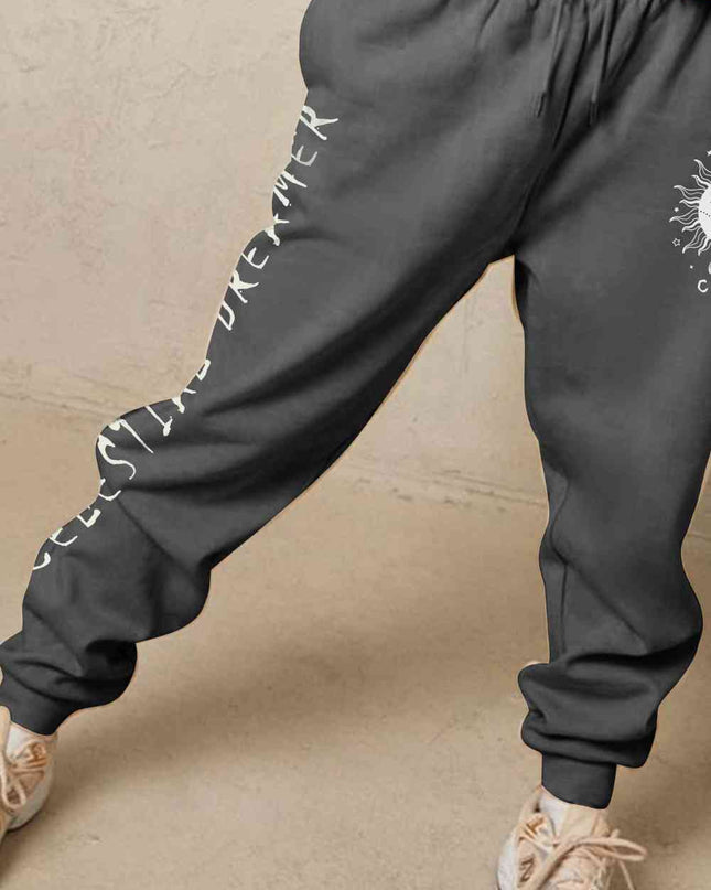 Simply Love Full Size CELESTIAL DREAMER Graphic Sweatpants