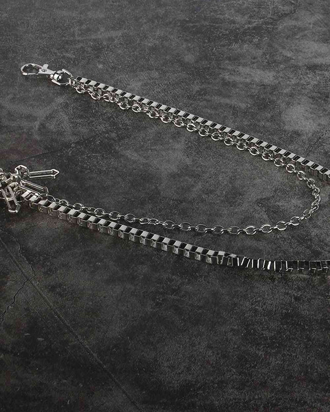 Double-Layered Cross Waist Chain