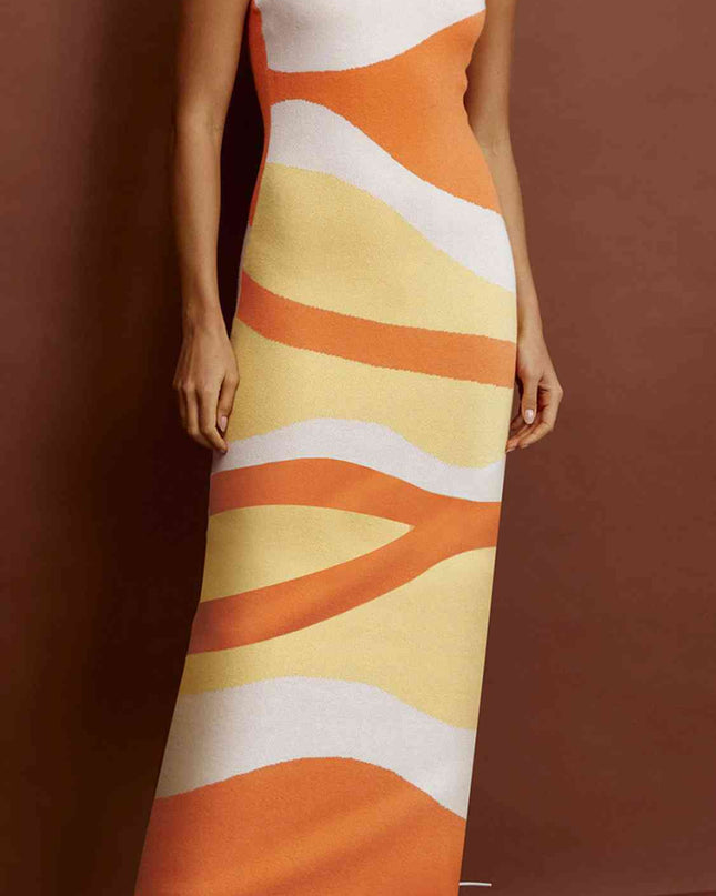 Spaghetti Strap Maxi Sweater Dress