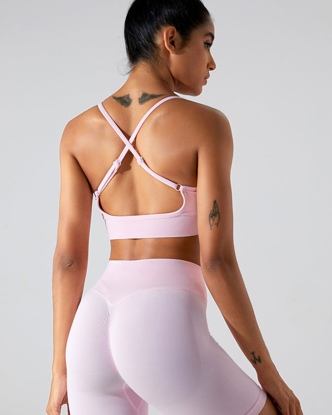 Crisscross Spaghetti Strap Active Cami