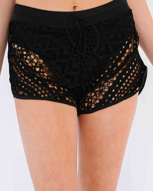 Tied Lace Swim Bottoms
