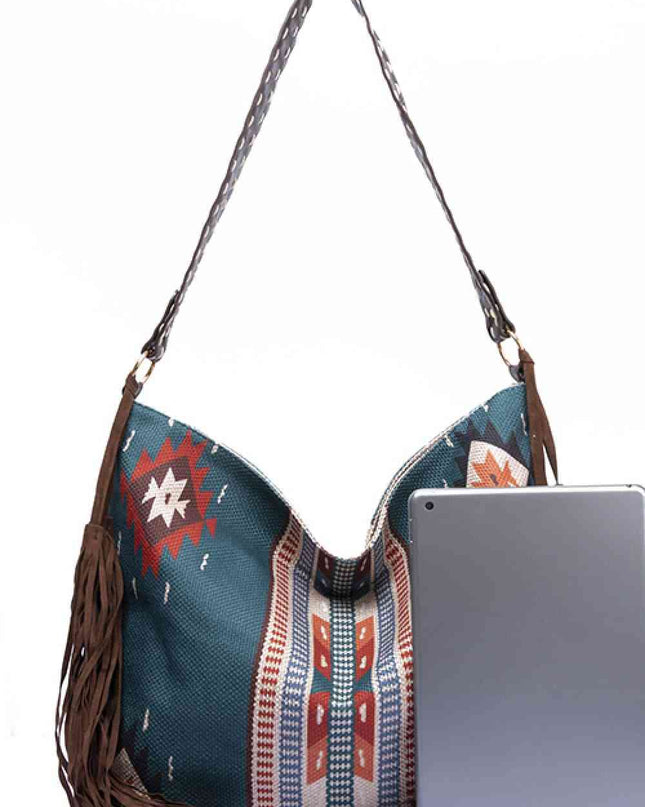 Geometric Canvas Tote Bag