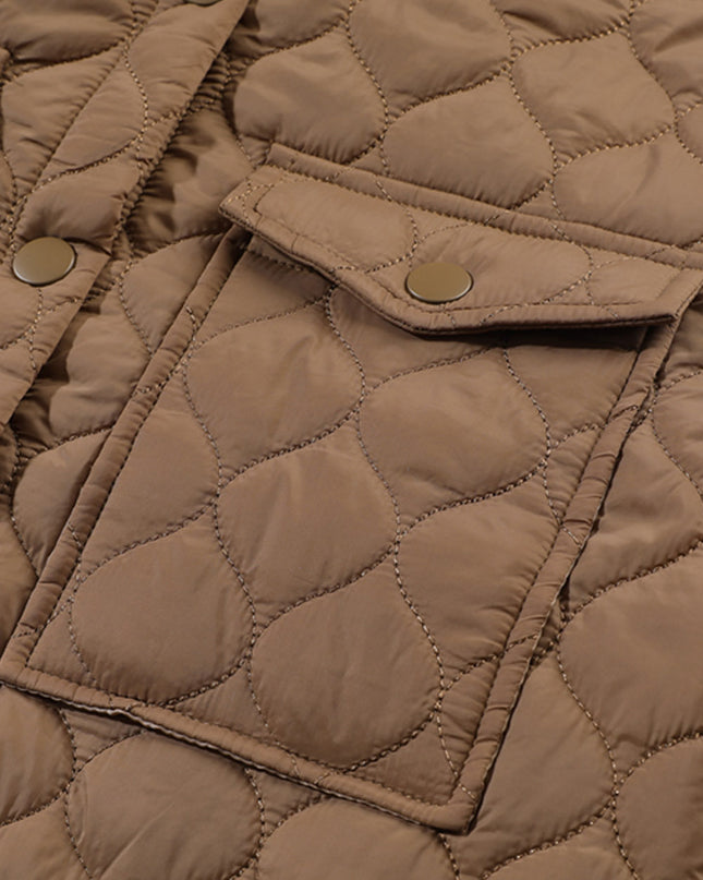 Snap Down Collared Winter Coat