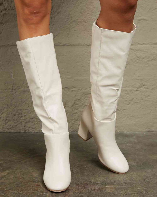 East Lion Corp Block Heel Knee High Boots
