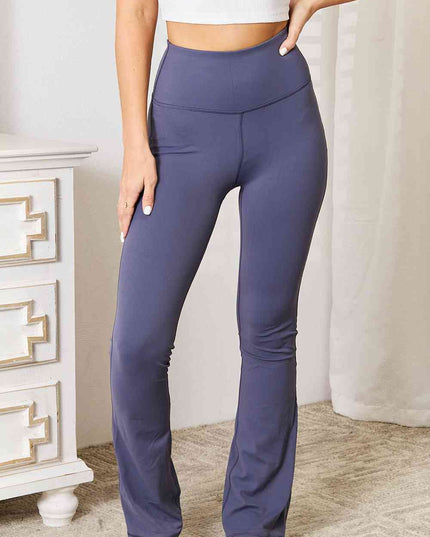 Basic Bae Wide Waistband Bootcut Sports Pants