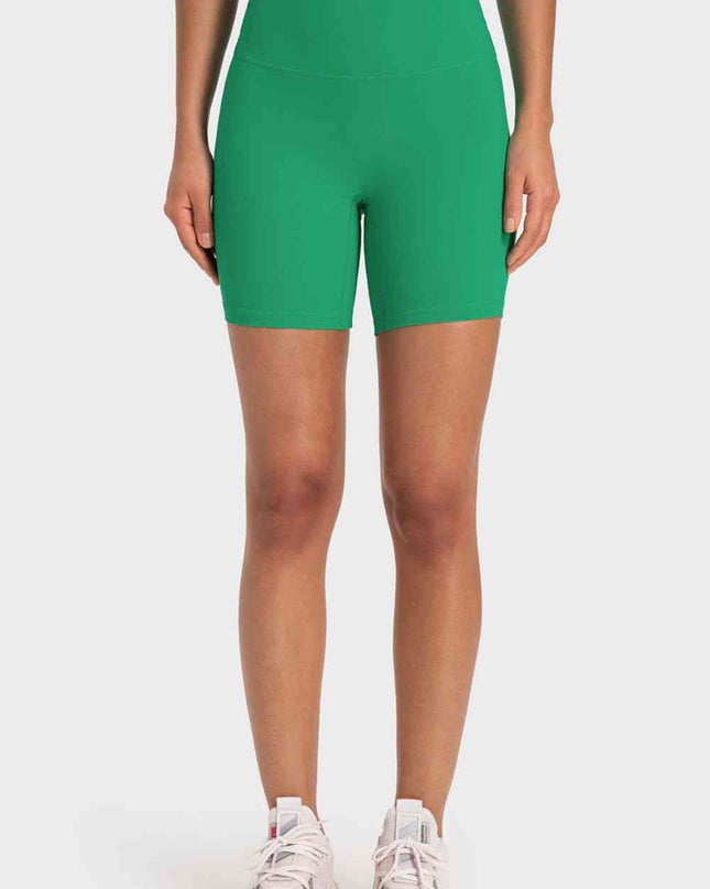 Staying Cozy Wide Waistband Biker Shorts