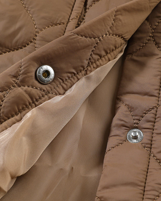 Snap Down Collared Winter Coat