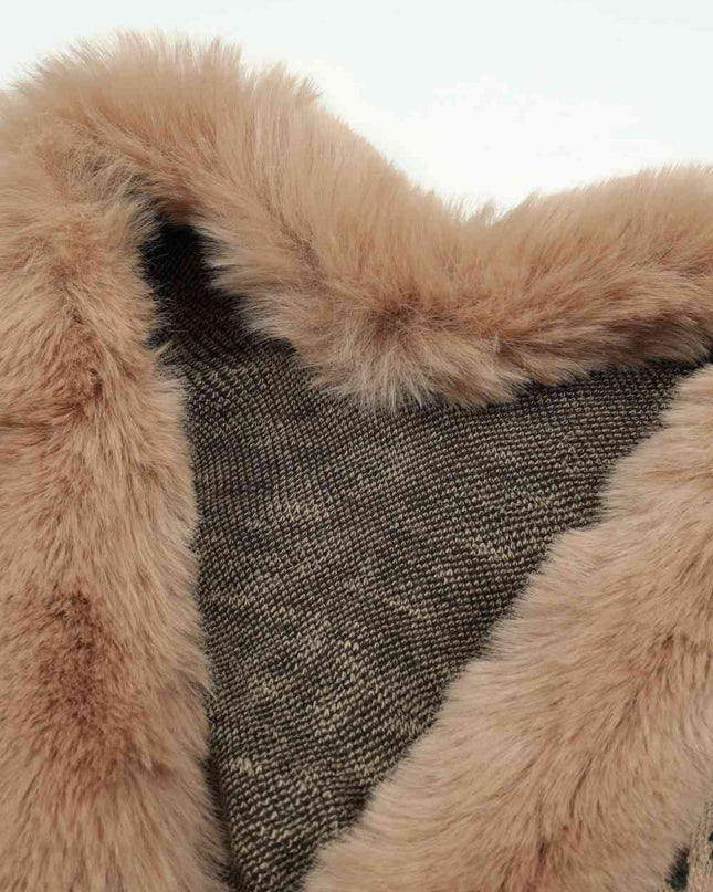 Leopard Open Front Poncho