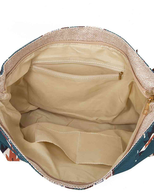Geometric Canvas Tote Bag