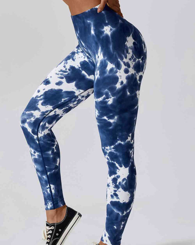 High Waist Tie-Dye Long Sports Pants