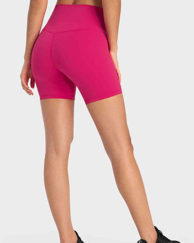 Staying Cozy Wide Waistband Biker Shorts