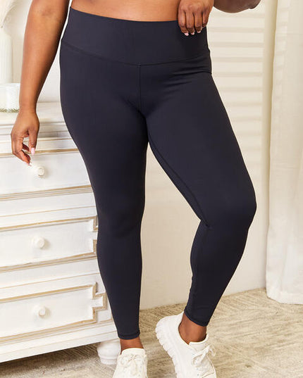 Double Take Wide Waistband Sports Leggings