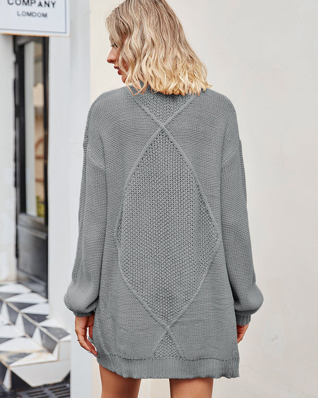 Open Front Cardigan with Pockets