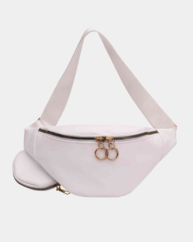 PU Leather Sling Bag with Small Purse