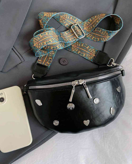 PU Leather Sling Bag