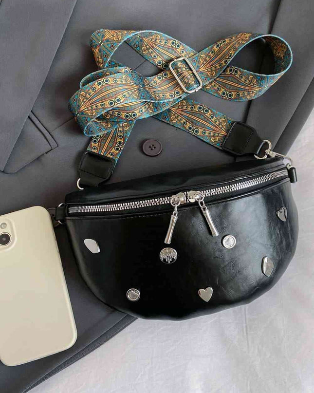 PU Leather Sling Bag