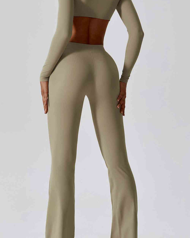 Slim Fit High Waist Long Sports Pants