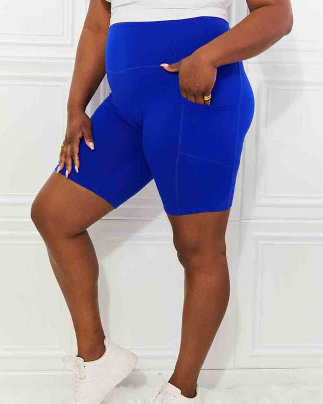 Zenana Full Size Never Let You Go Brushed Biker Shorts